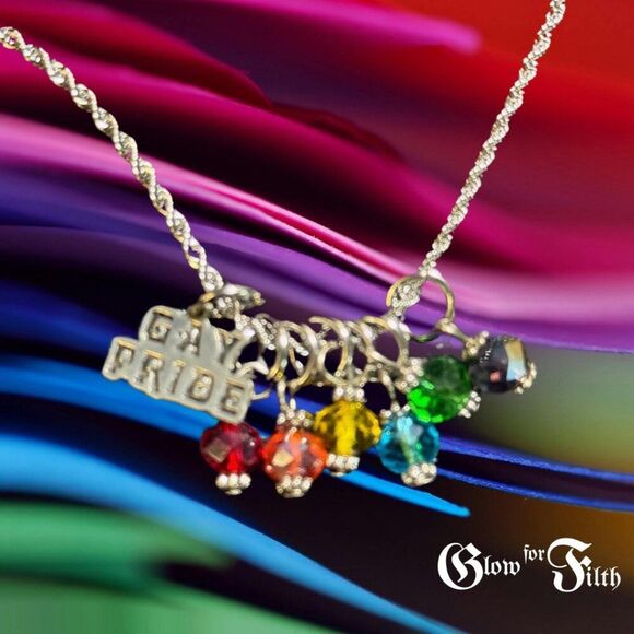 Fairy Posh Mom Jewelry - "Pride in Color" Necklace – Crystal Accent Edition
